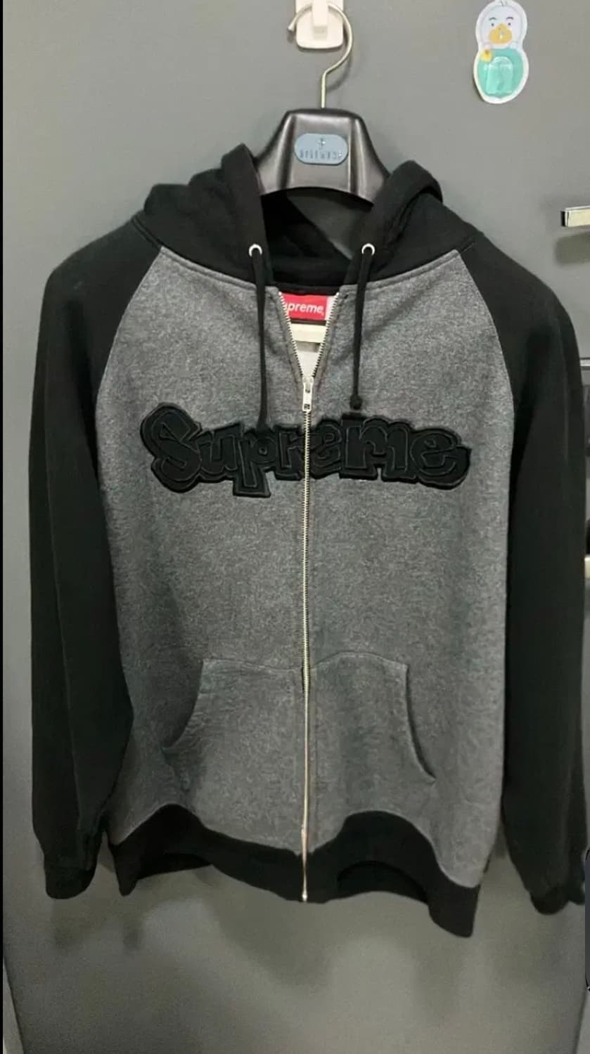 [L] 슈프림 곤즈 아플리케 후드집업 블랙 상품이미지2