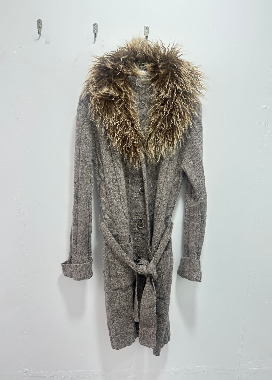 Grunge Tibetan Lamb Fur Alpaca Blend Car 상품이미지3
