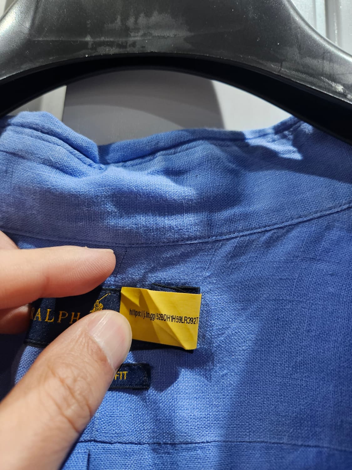 폴로 랄프로렌 린넨셔츠 L 블루 상품이미지4