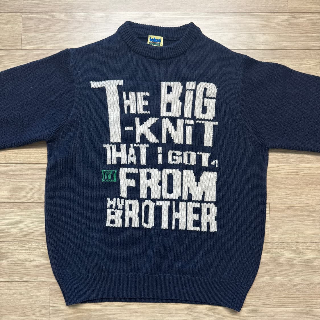 (M) 테켓 니트 네이비 teket big knit navy 상품이미지1