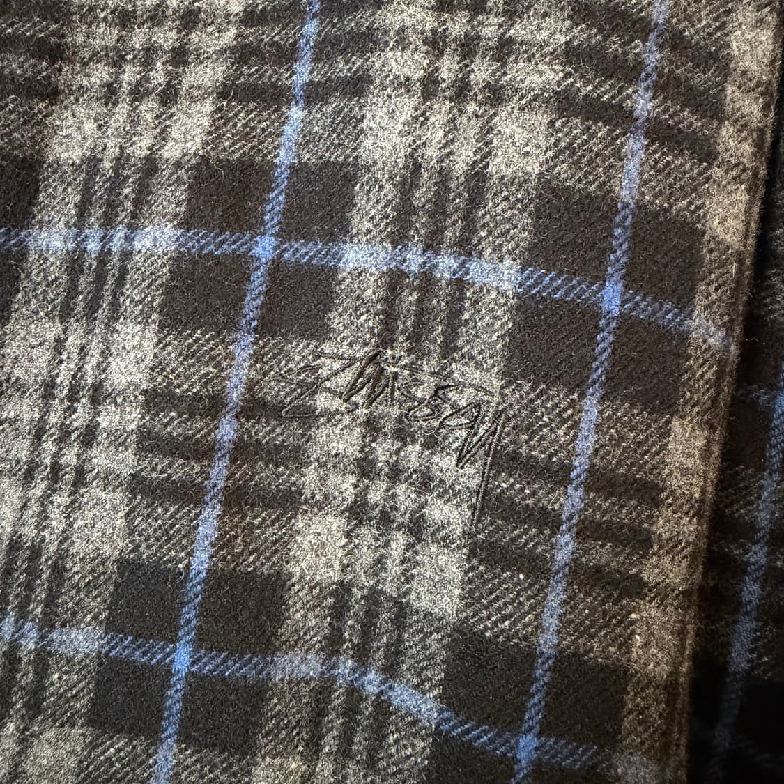 00s 올드 스투시 울 체크 자켓 상품이미지5