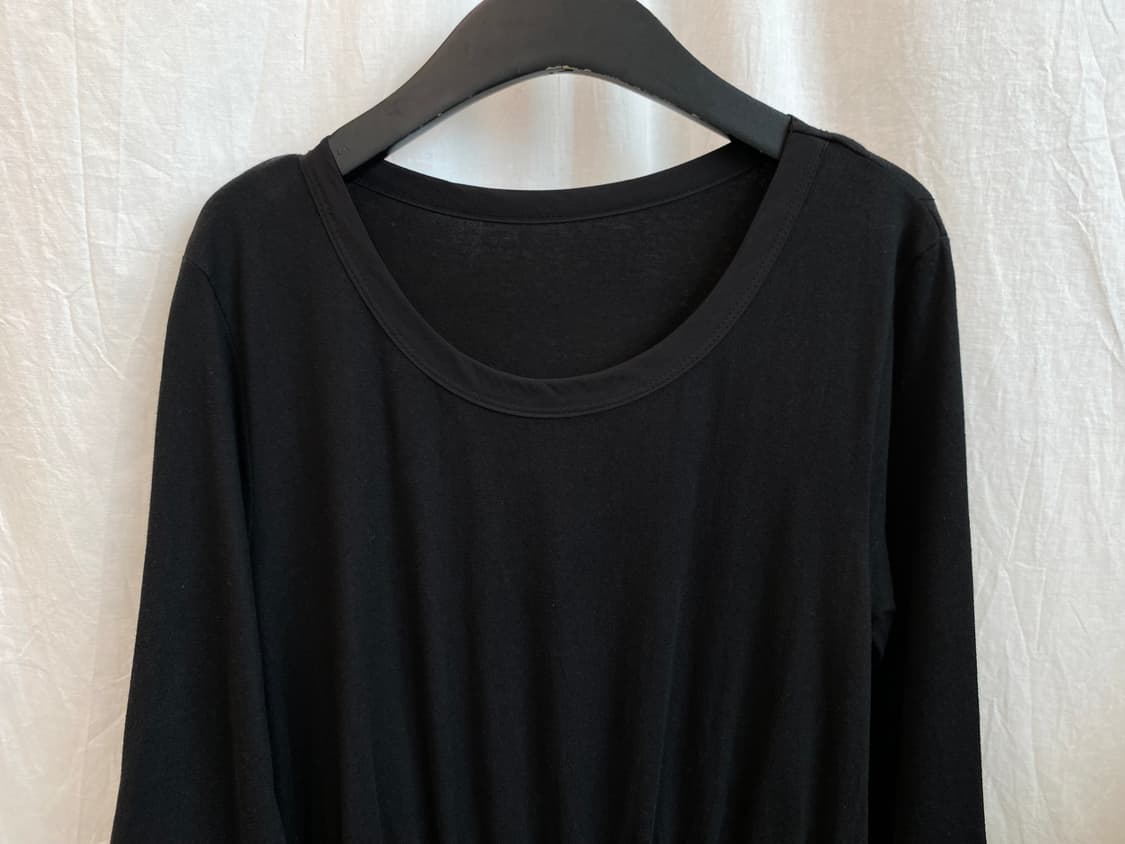 블랙 플리츠 원피스(M) 상품이미지3