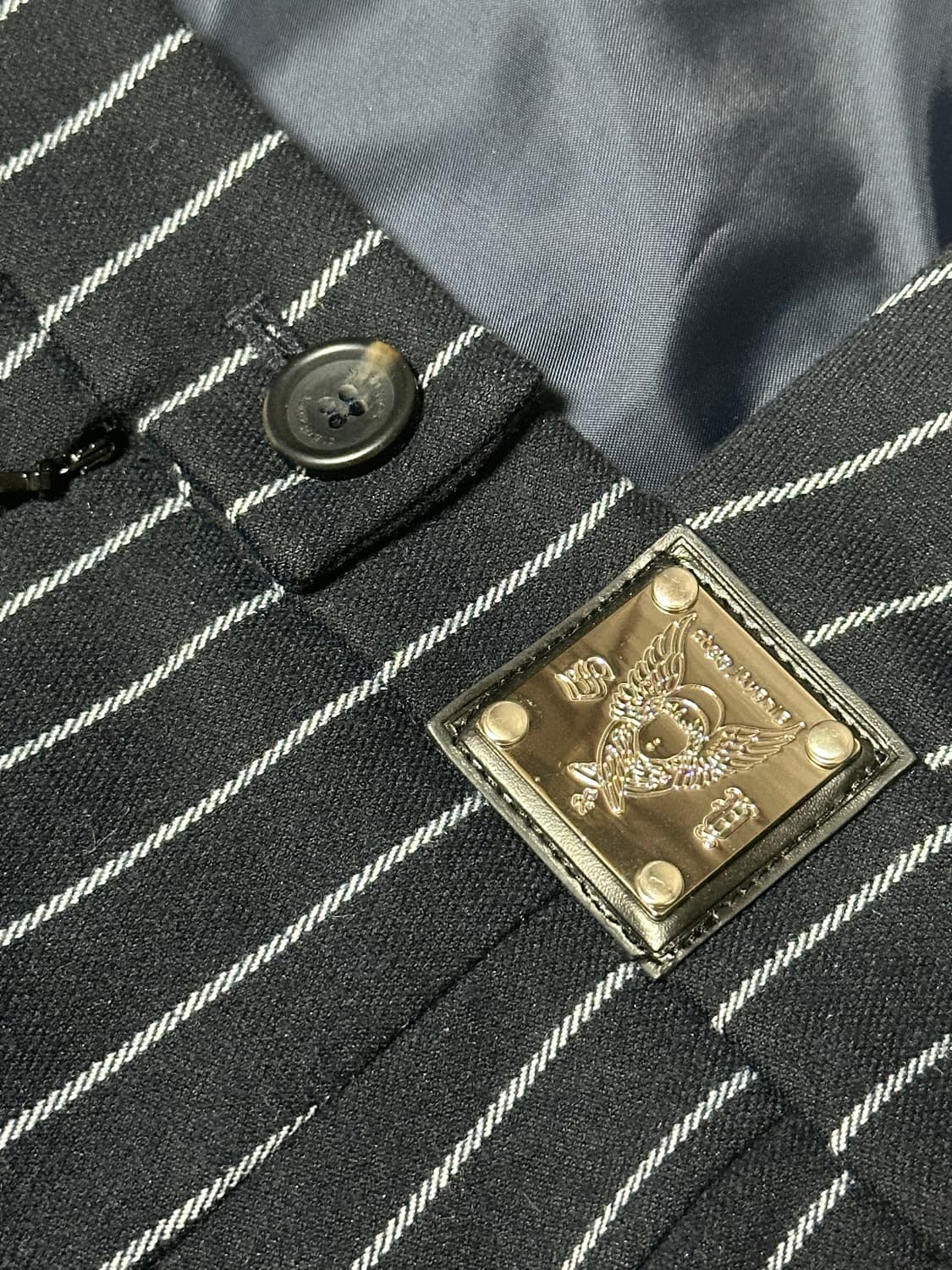 스티브요니 스트라이프 원피스 네이비 상품이미지4