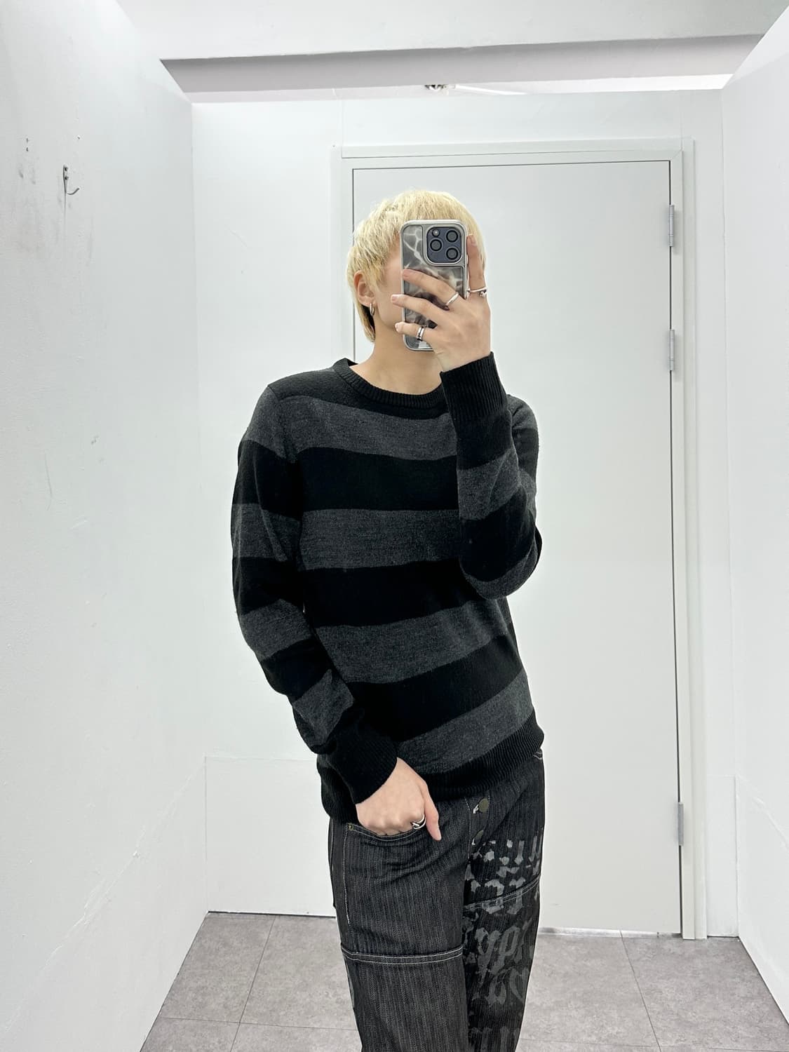 Real standard stripe knit  상품이미지1