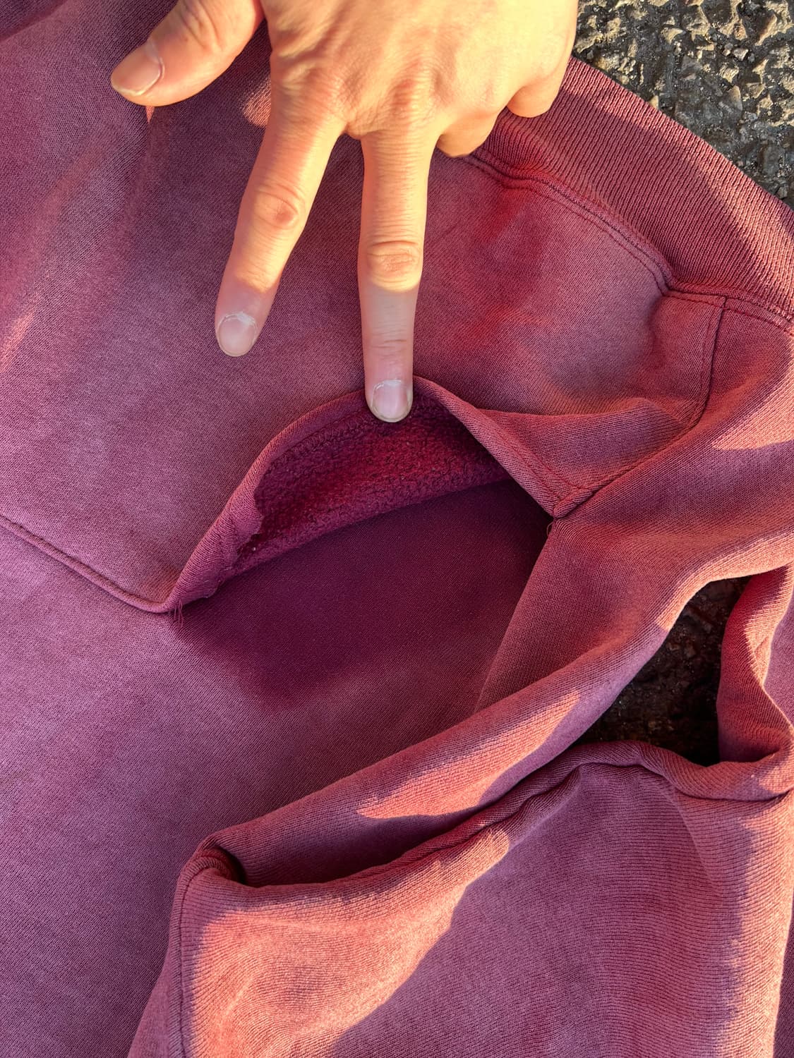 90‘s USA 러셀 크레이지 페이드 후디 상품이미지3