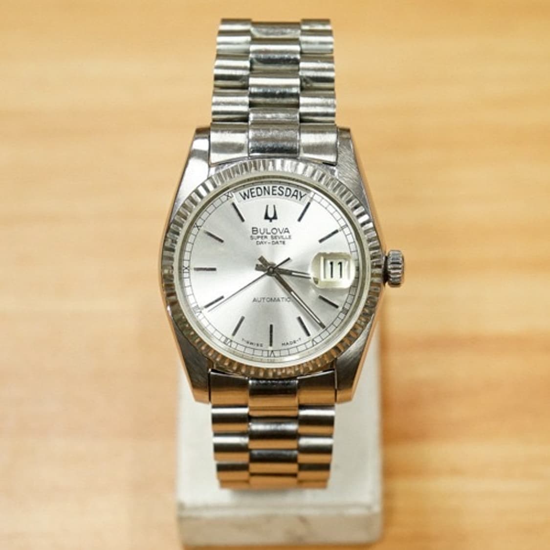 80s 부로바 슈퍼세빌 데이데이트 오토매틱 시계 상품이미지1