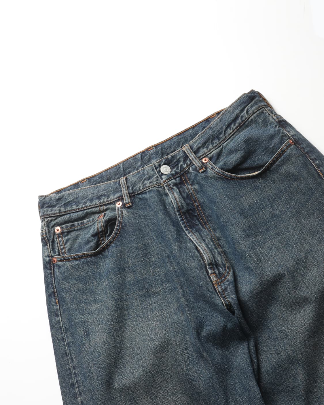 빔즈 BEAMS Wide Straight Denim Pants 상품이미지5