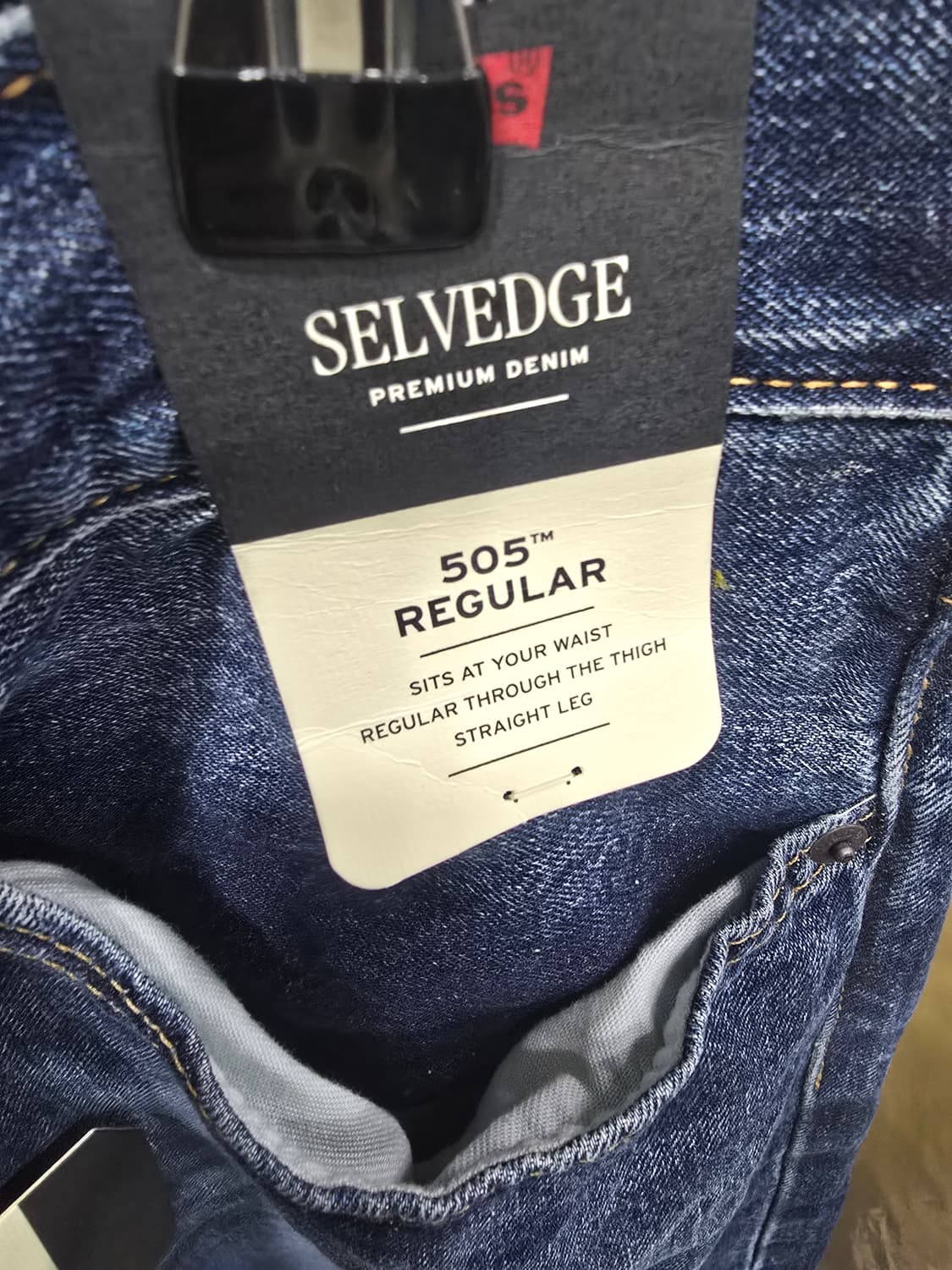 36x29 리바이스 505 프리미엄 셀비지 새상품 상품이미지4