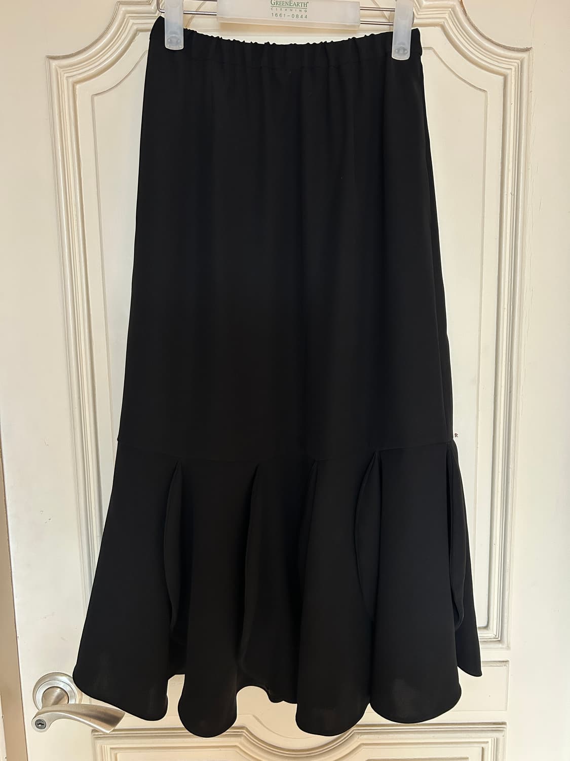 엔폴드 입체 플리츠 롱스커트 상품이미지1