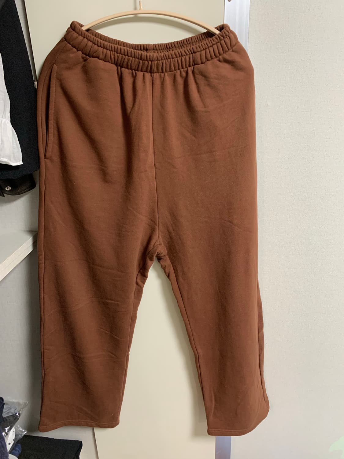 애프터먼데이 스웻팬츠 네이비/브라운 일괄 상품이미지7