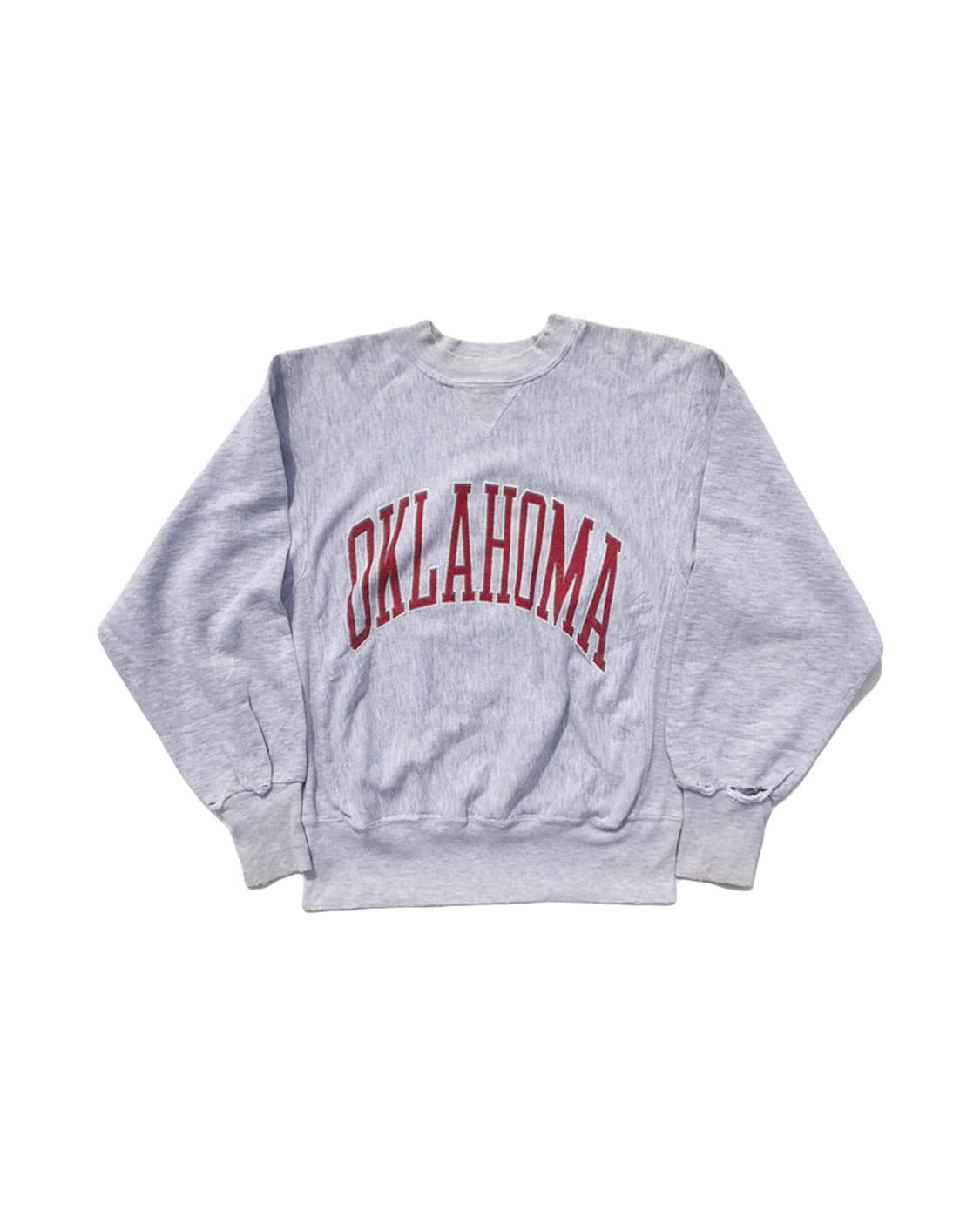 미국 빈티지 구제 멜란지 그레이 리버스위브 맨투맨 상품이미지1