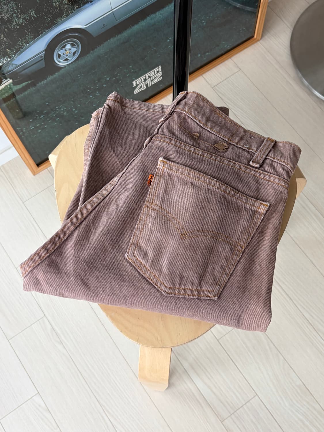 80s Levis 리바이스 오렌지탭 미제 505 브라운 데님 30 상품이미지1