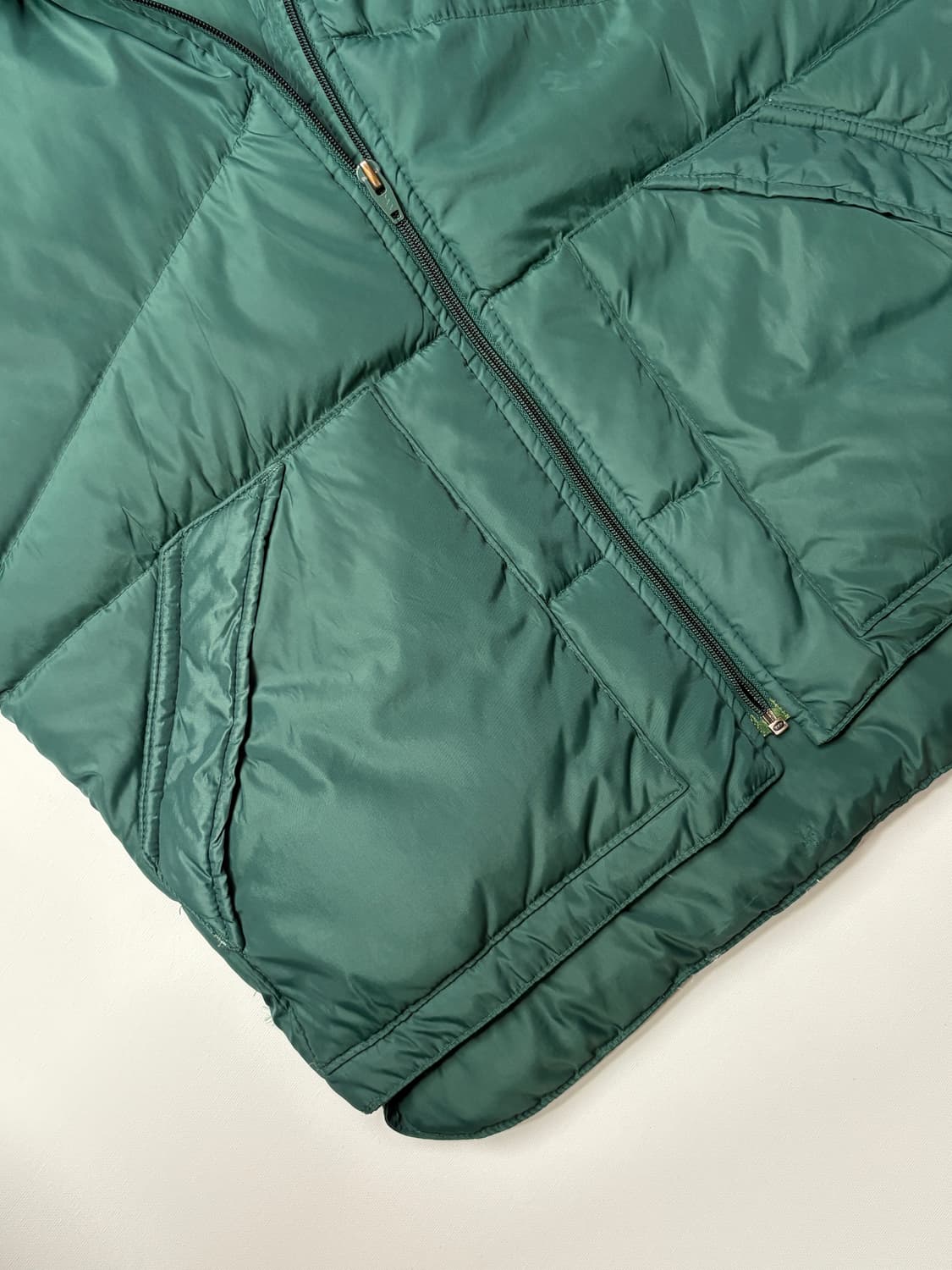 Camel Down 패딩 베스트 그린 상품이미지5