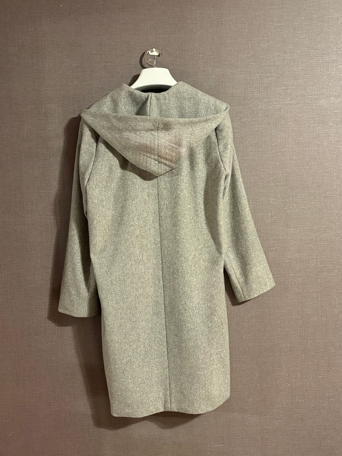 JAPAN 후드 코트 M 회색 상품이미지3