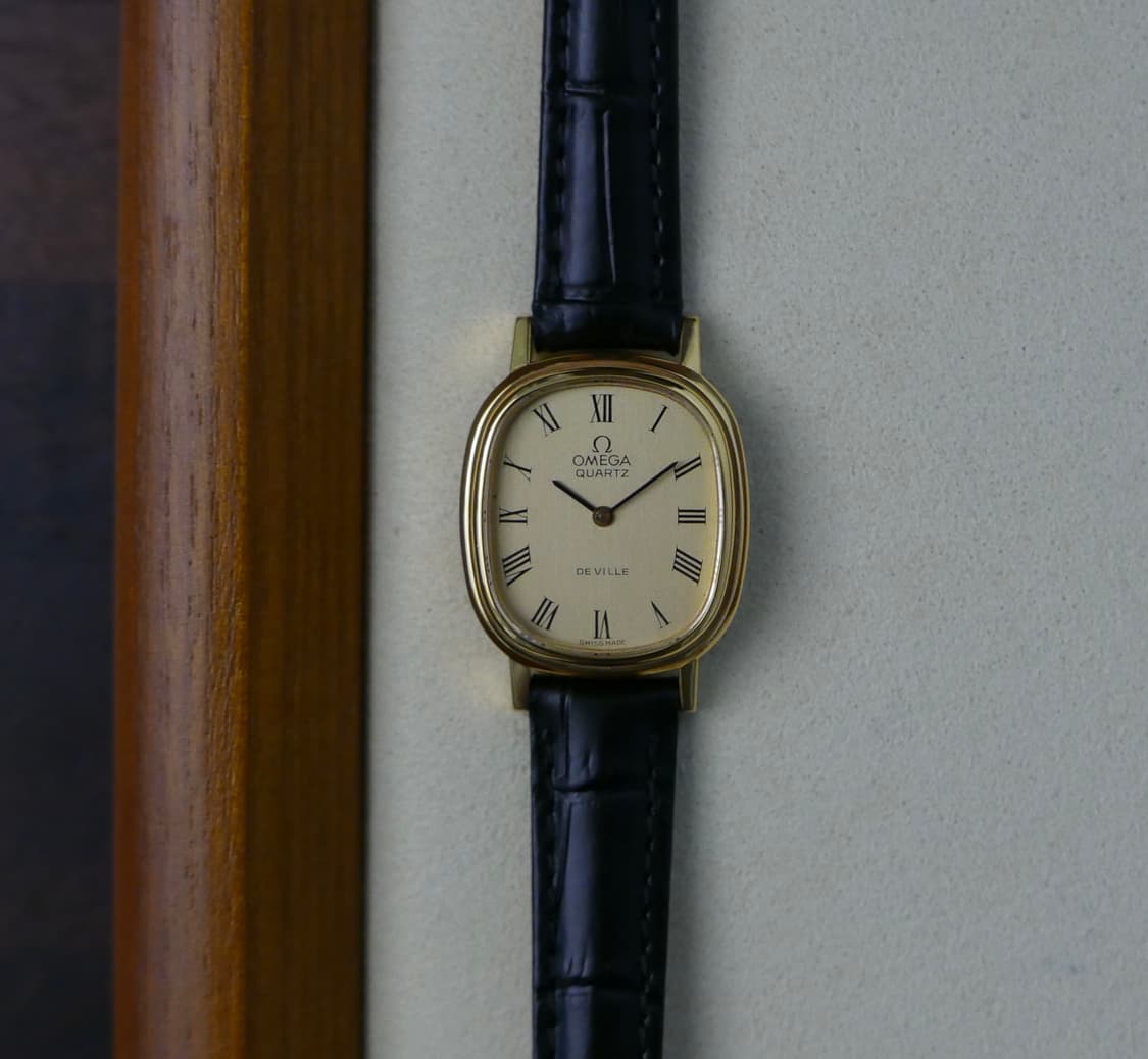 오메가 빈티지 드빌 엘립스 로만 쿼츠 여성용 시계 상품이미지2