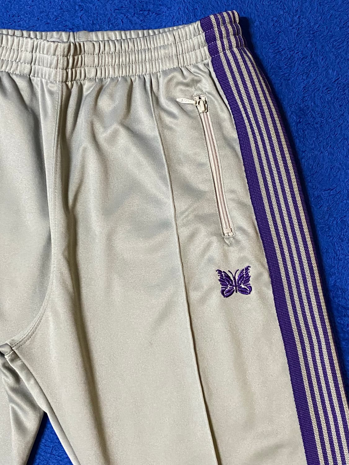 Needles 니들스 내로우 트랙팬츠 폴리 스무스 아이스 화이트 L 상품이미지2