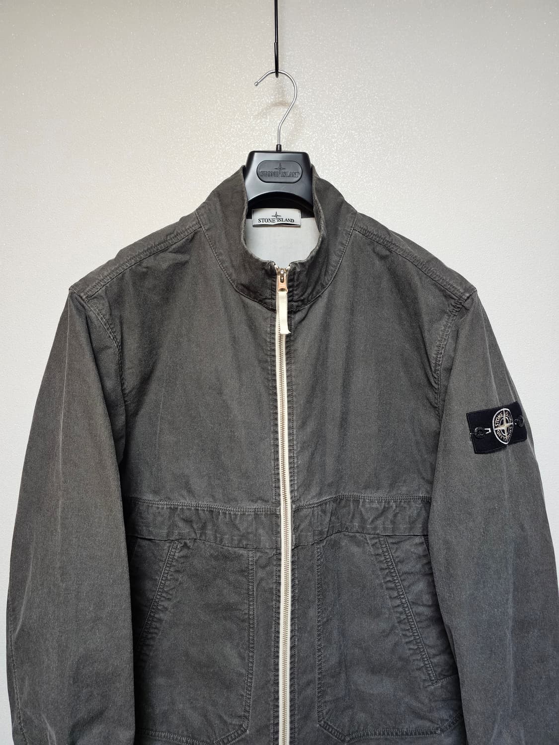 스톤아일랜드 파나마 리사이클드 옥사이드 플레이팅 자켓 상품이미지2