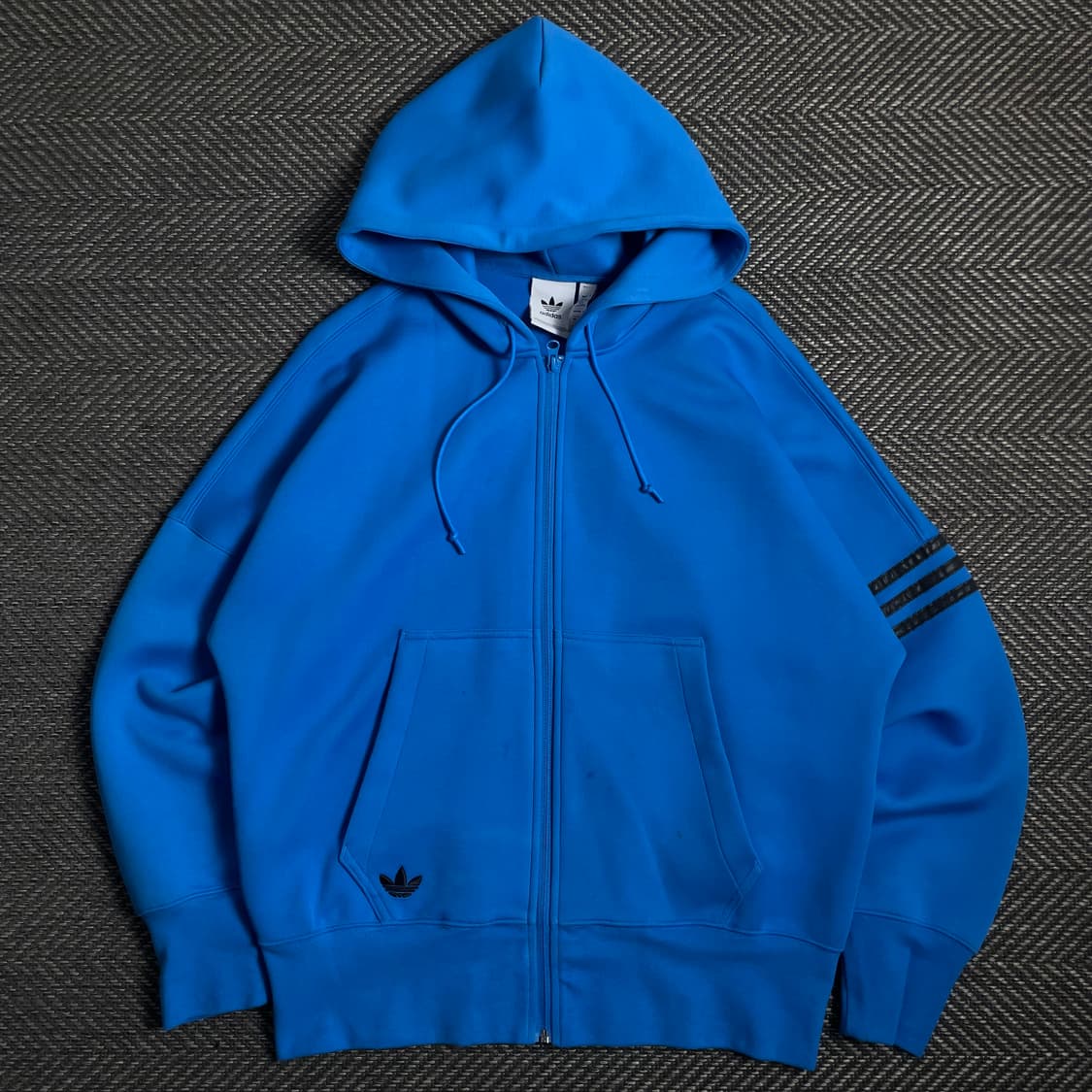 아디다스 뉴클래식 삼선 박시핏 후드 집업 블루 y 4774 상품이미지2