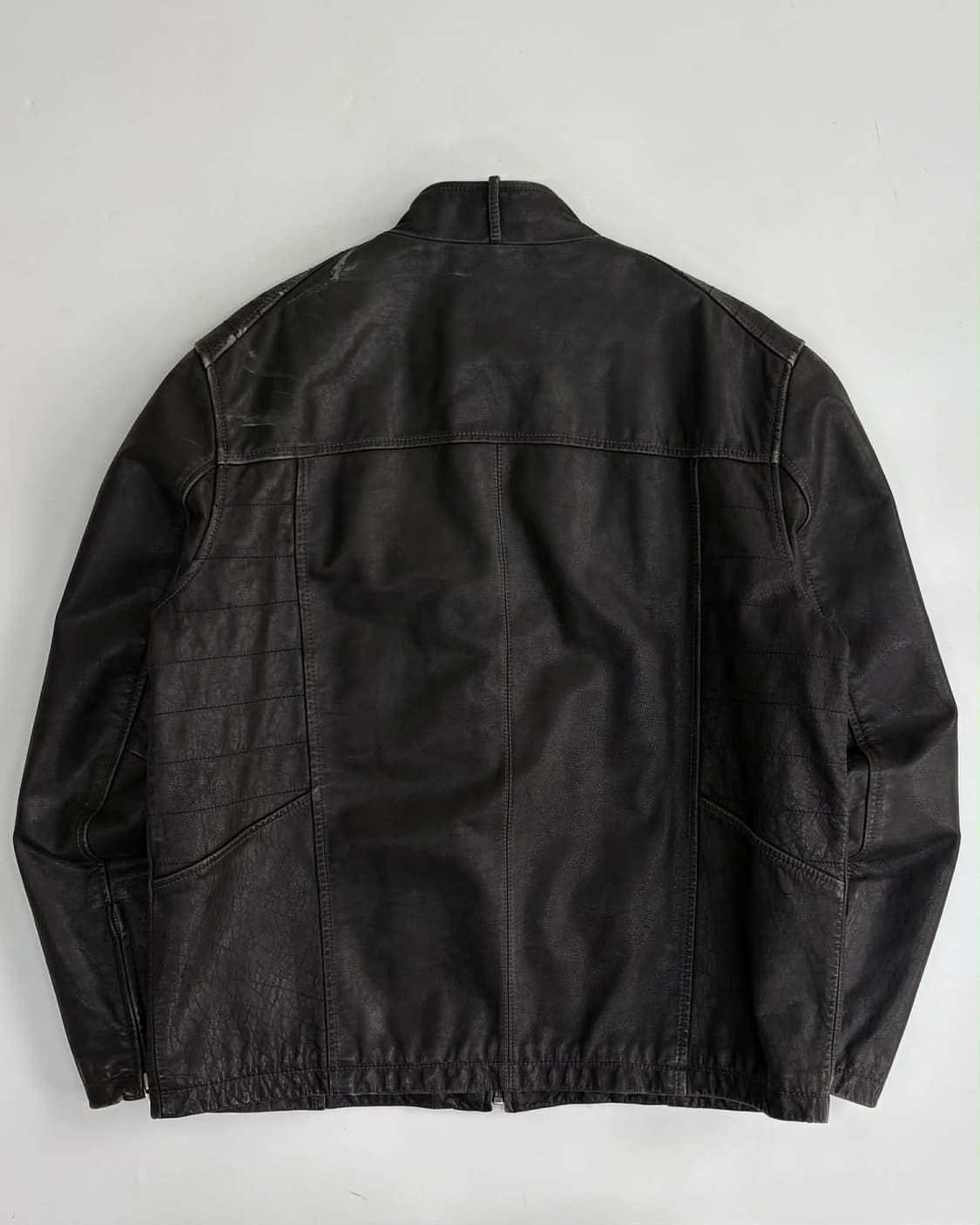 [100] 빈티지 게스 블랙 레더 집업 자켓 상품이미지2