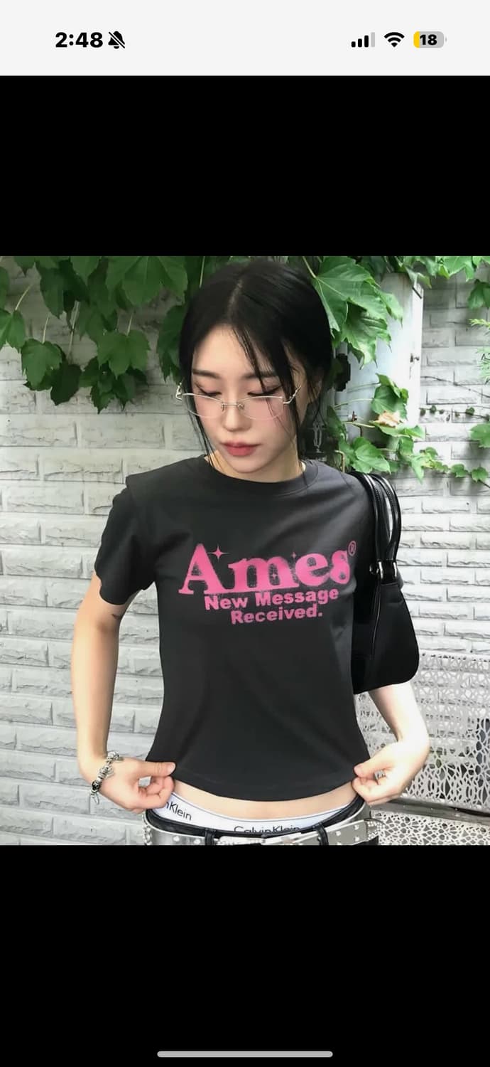 아메스 월드와이드 크롭티 상품이미지1