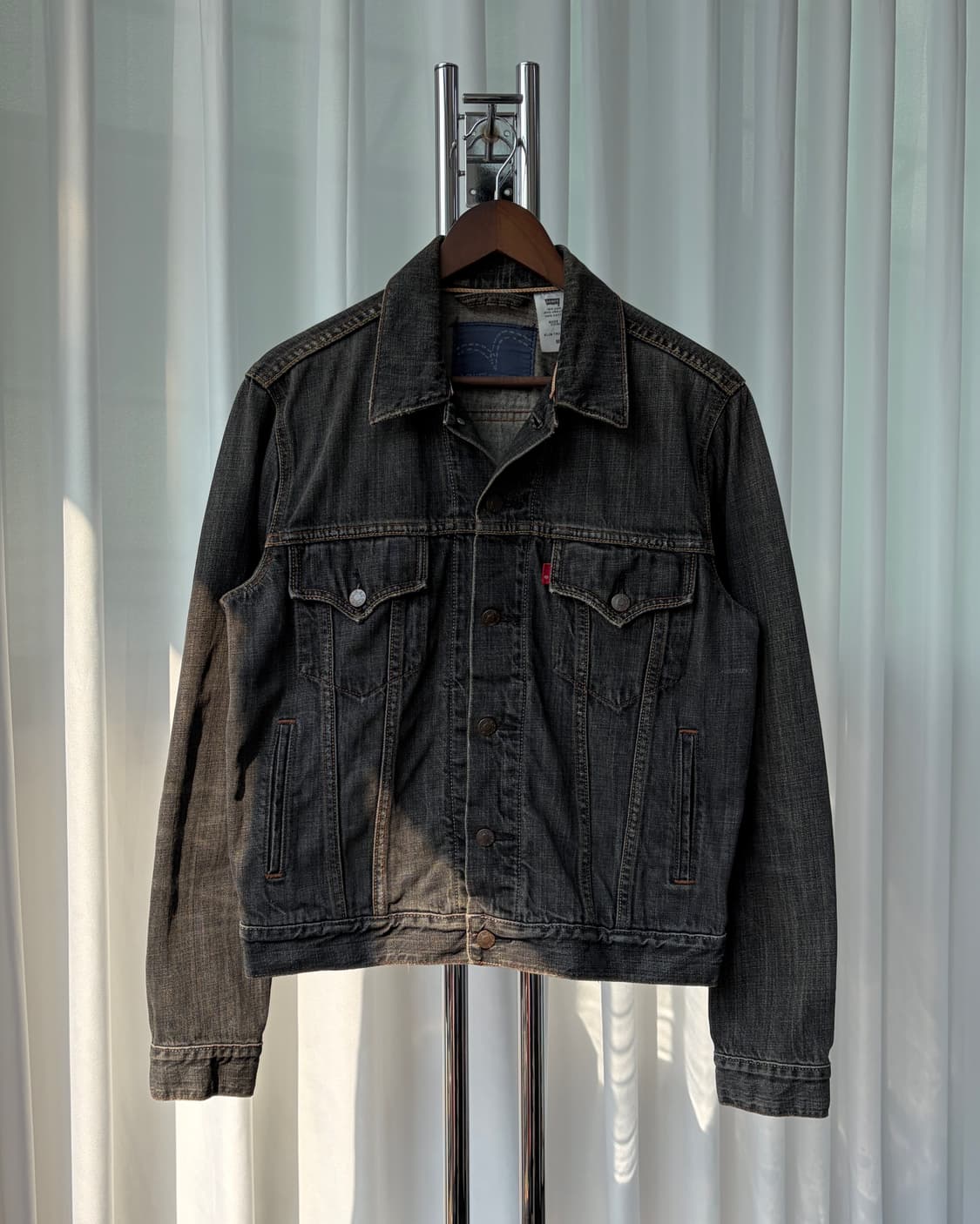 [M]리바이스 Levi's 00s 흑청 트러커 자켓 상품이미지3