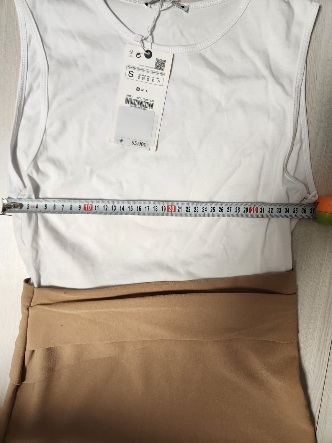 새상품)자라 민소매 롱원피스S 상품이미지5