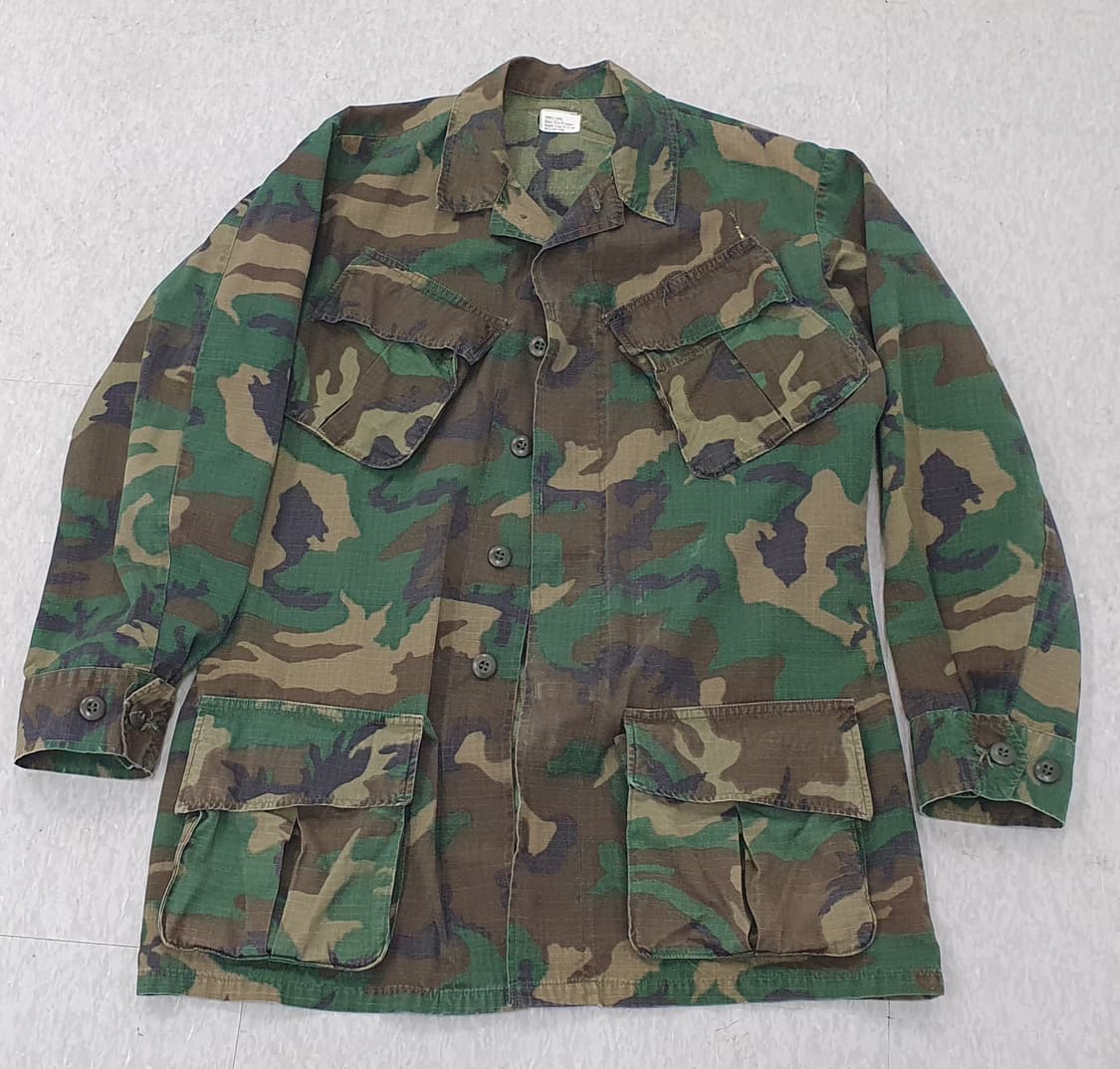 미군 오리지널 정글퍼티그 ERDL 자켓 하이랜드 패턴 베트남전 ('69년 상품이미지1