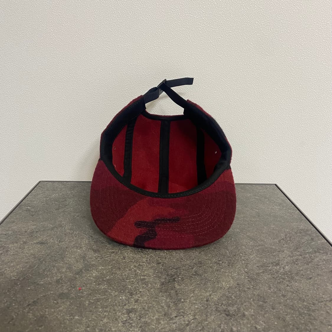 (OS) 슈프림 박스로고 캠프캡 모자 우드랜드 카모 와인 상품이미지5