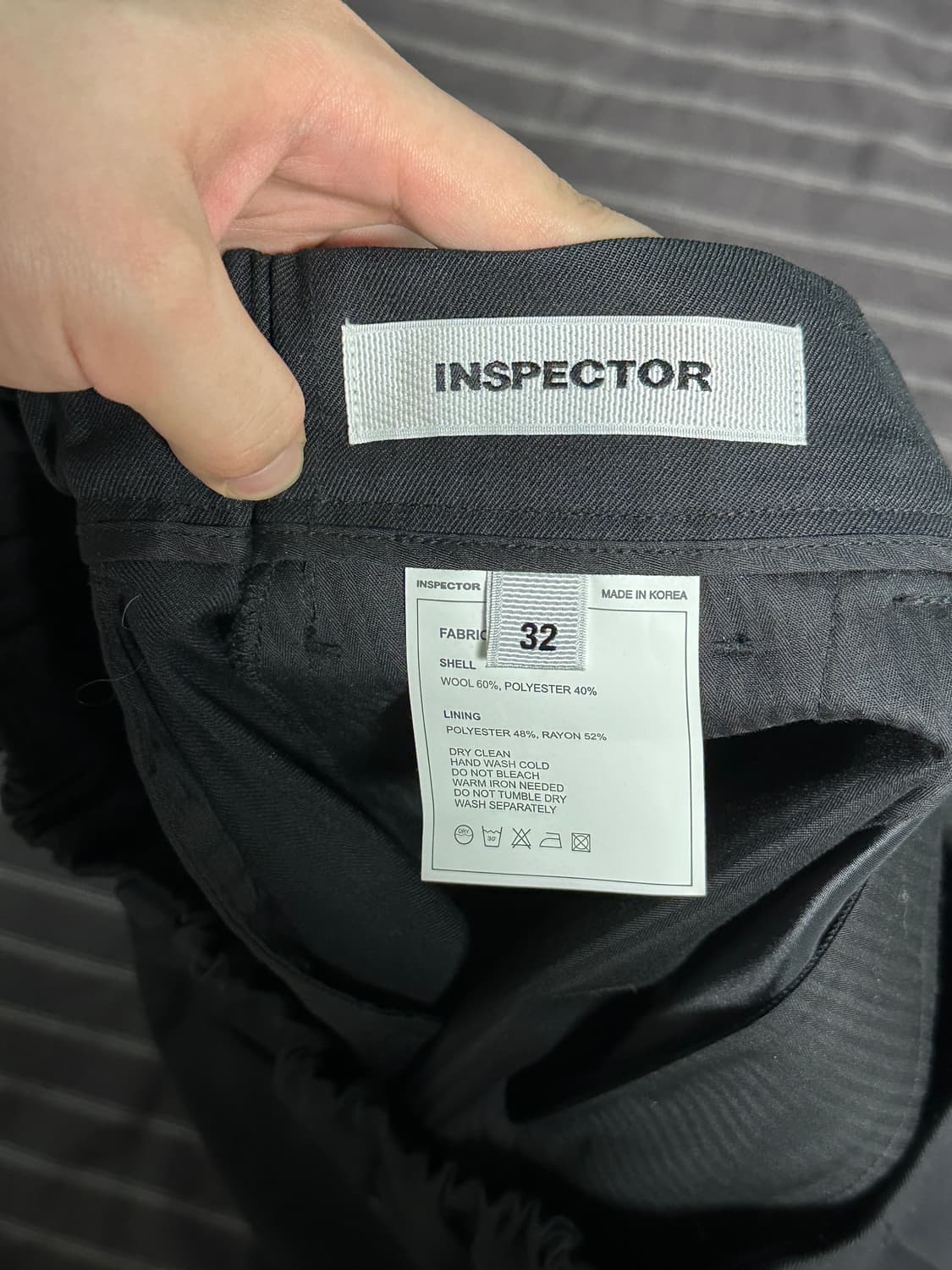 (32) 브랜디드 804 울 실루엣 파라슈트 팬트 블랙 상품이미지3