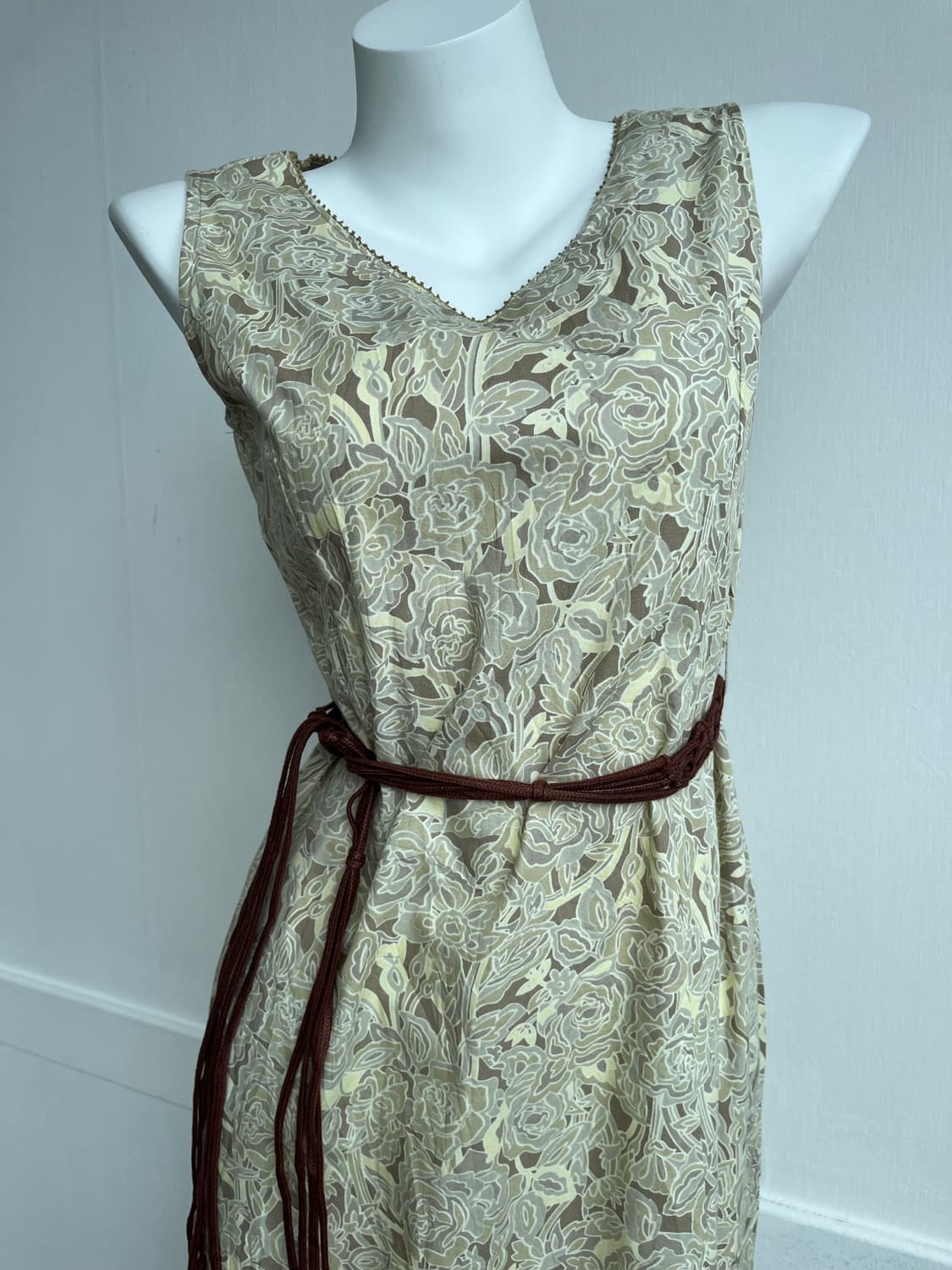 *SALE) MAJOLICA 플로럴 코튼 롱 원피스  상품이미지2