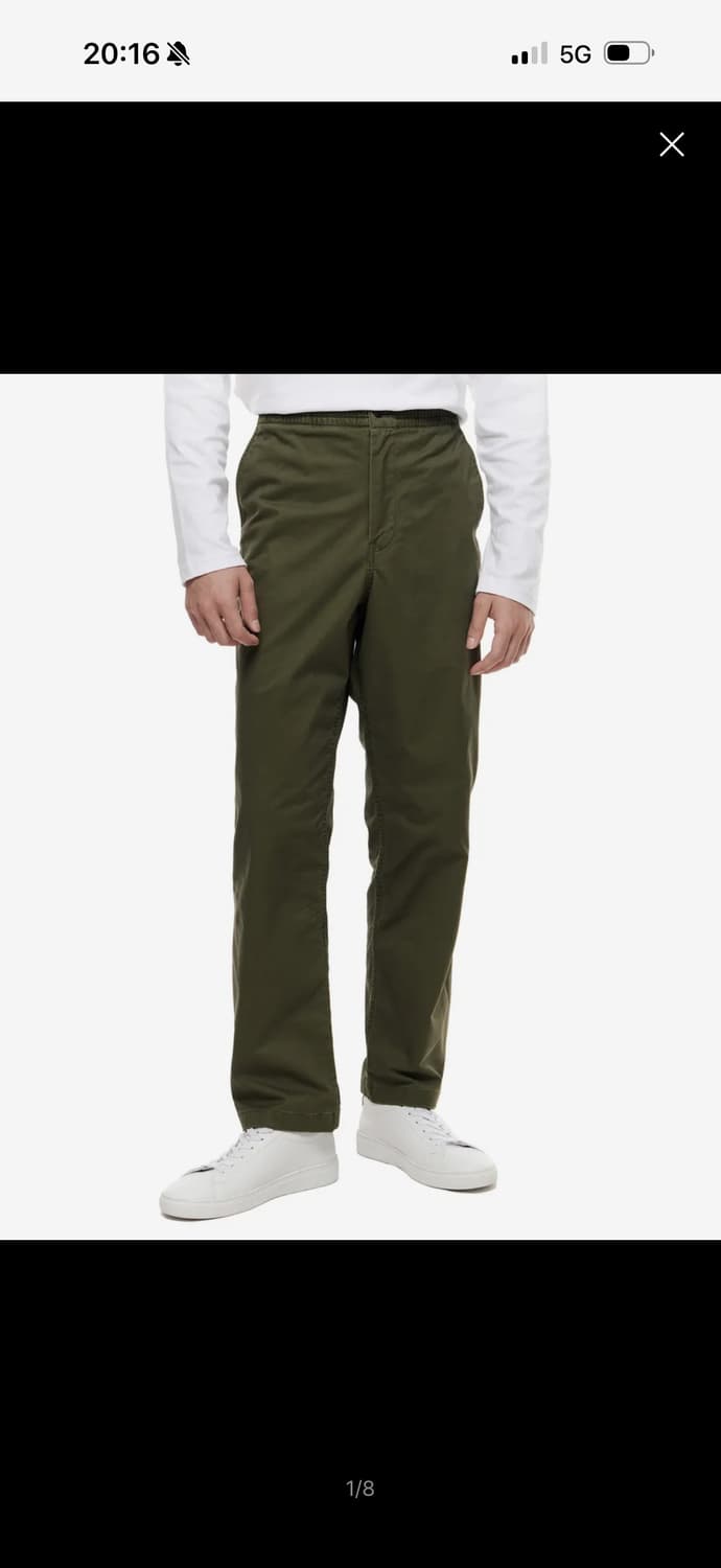 폴로 랄프 로렌 릴렉스 핏 폴로 프렙스터 팬츠 - 그린 m 상품이미지1