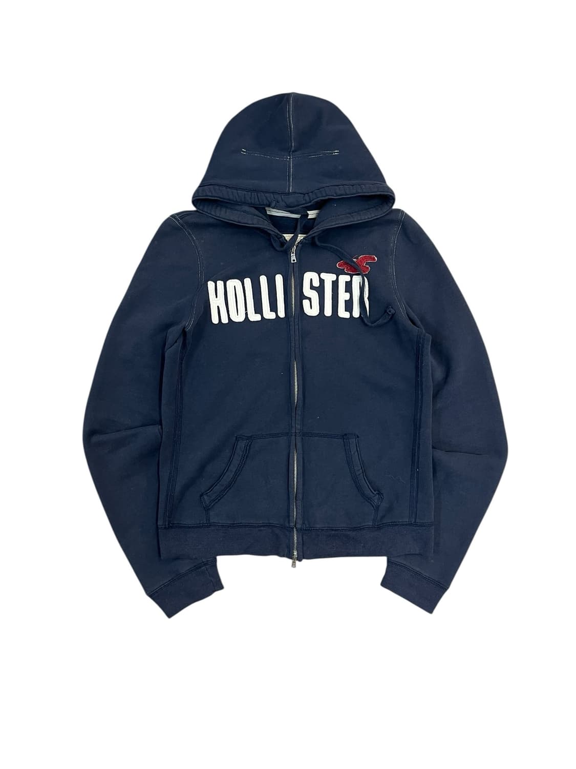홀리스터 투웨이 기모 후드집업 네이비 XL #csz3597 상품이미지3