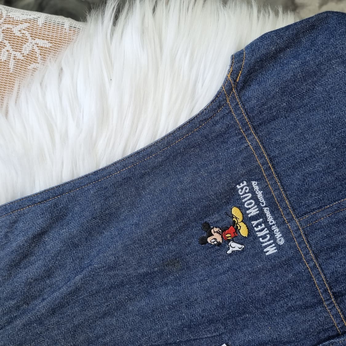 미키마우스 데님 조끼 청베스트 1807 상품이미지6