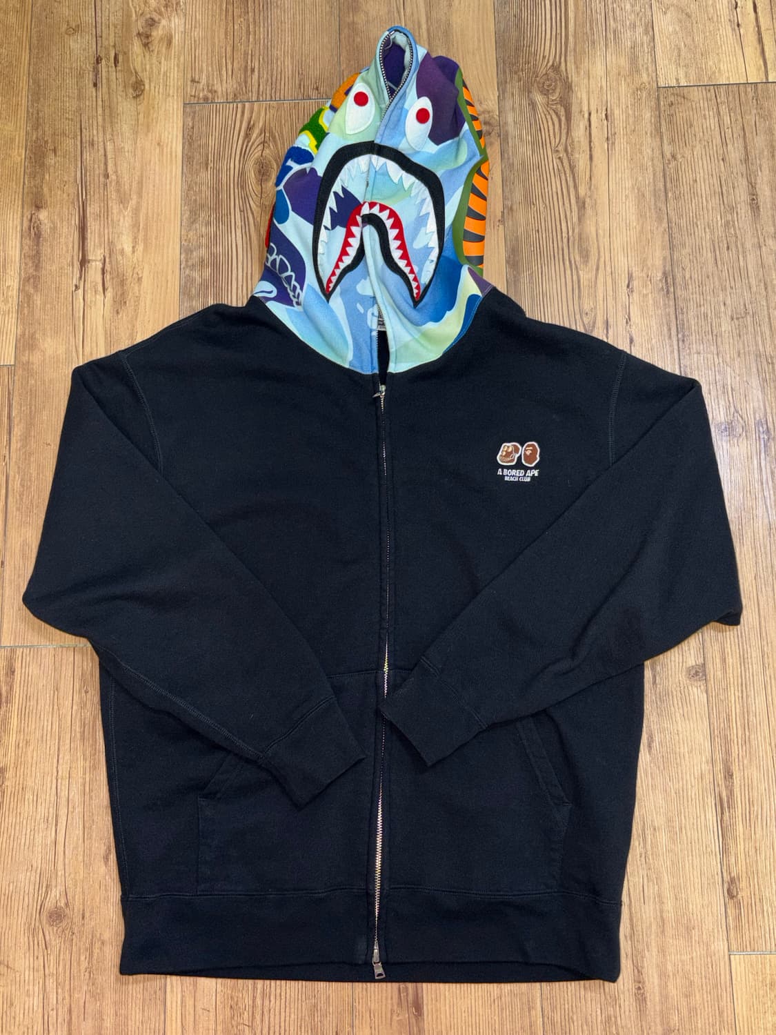 베이프 Bayc Bored Ape 샤크 후드집업 상품이미지1