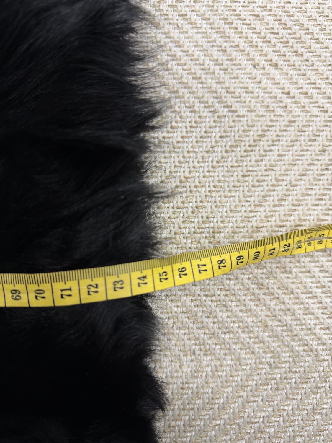 정품) 마쥬 신형 여성 오버핏 블랙 라쿤퍼 후드 자켓 36 상품이미지10