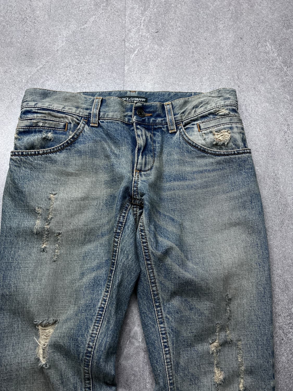 돌체앤가바나 디스트레스드 데님 팬츠 상품이미지4
