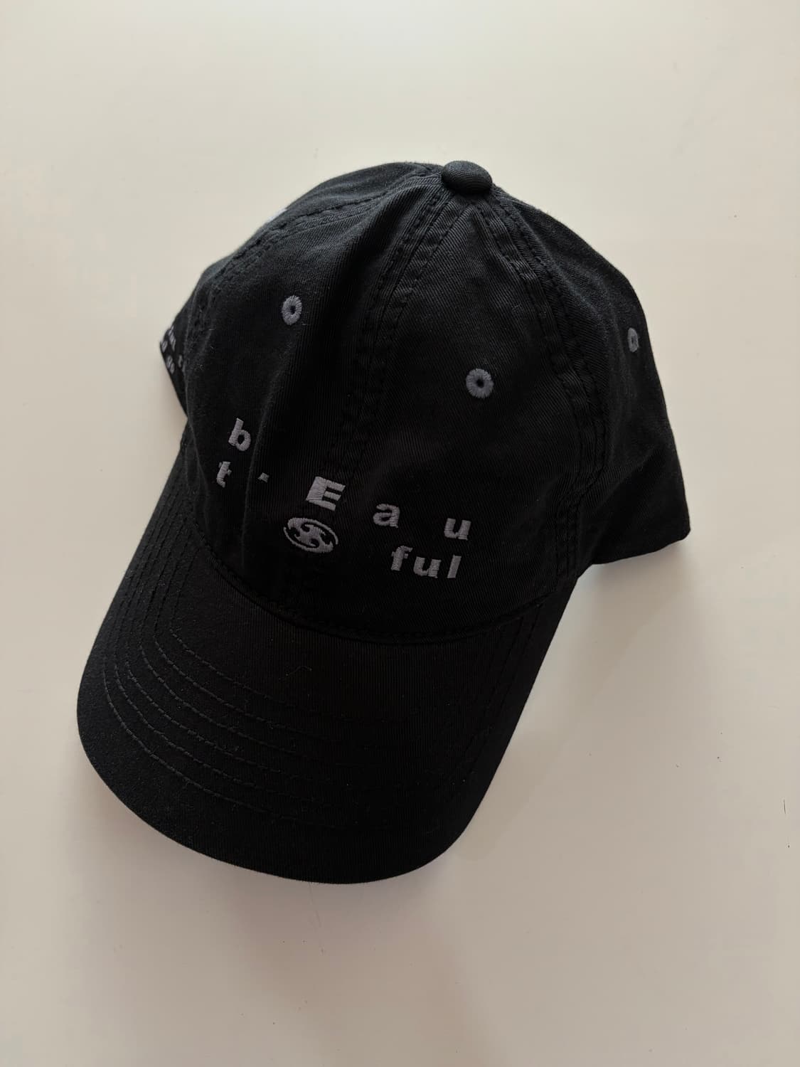 새상품) 산산기어 뷰티풀 워시드 볼캡 블랙 상품이미지2