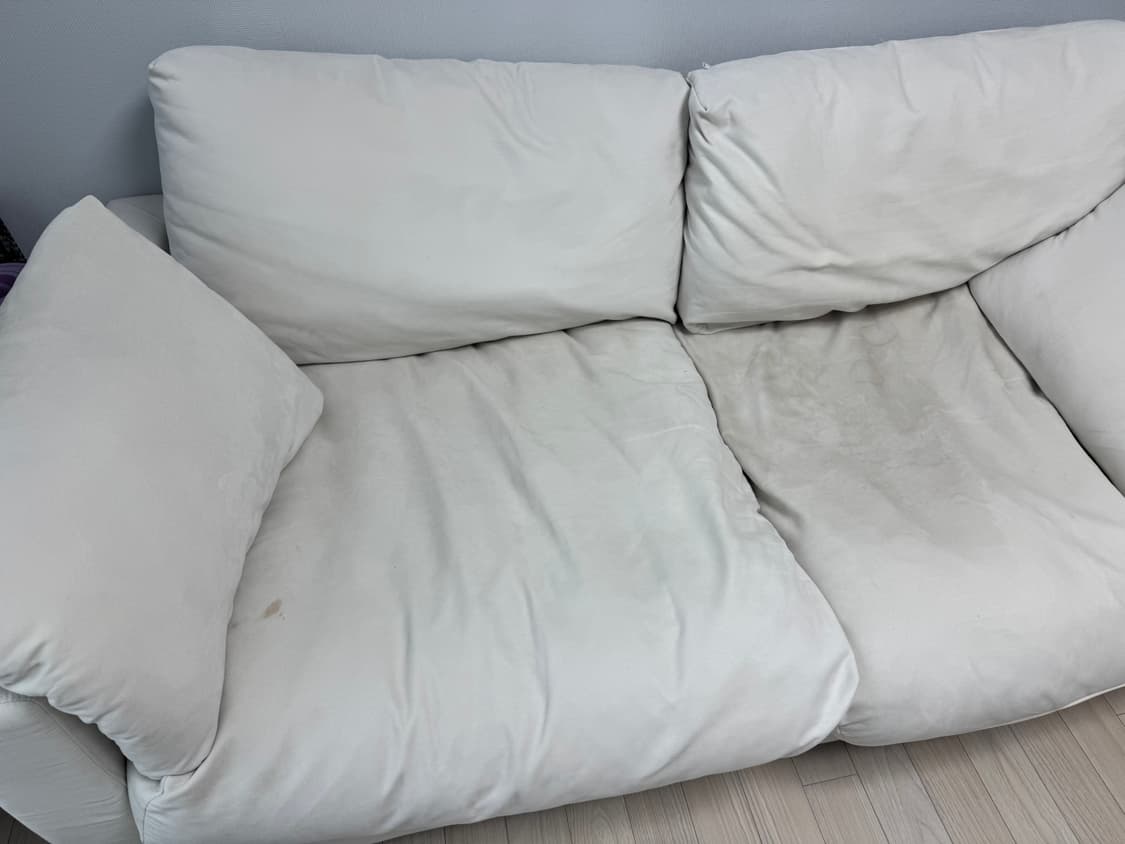 앙상블 구스 아쿠아텍스 패브릭 3인쇼파(아이보리) 상품이미지5