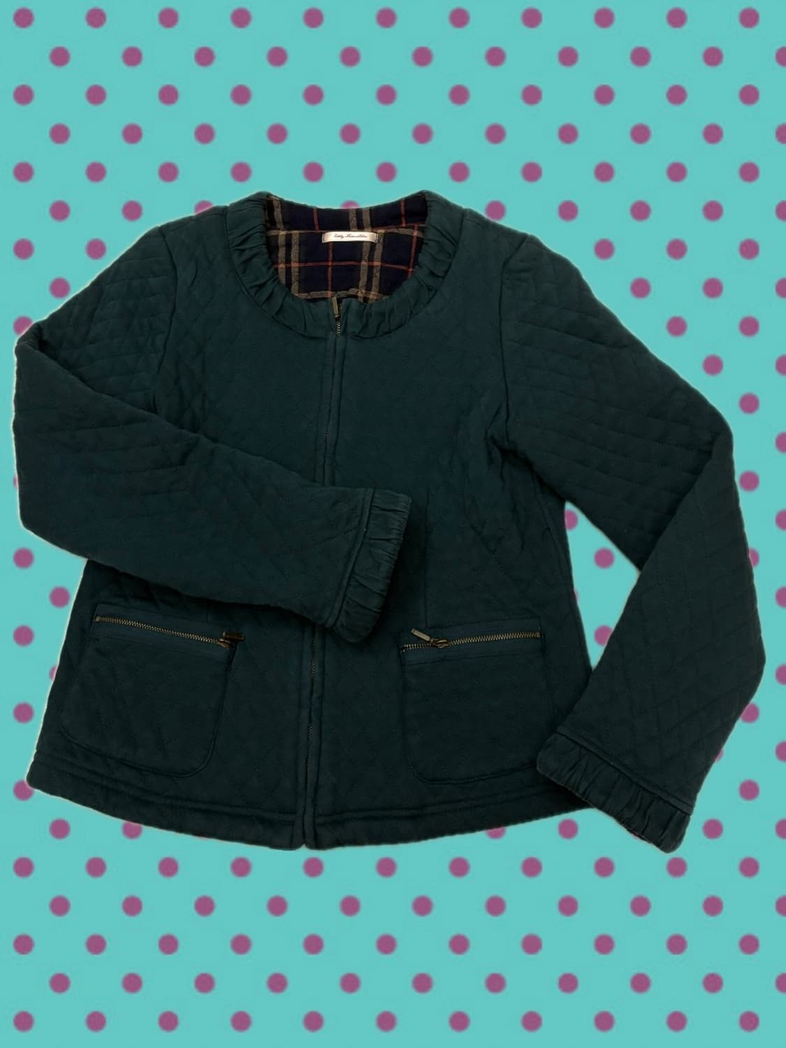 그린 엠보 자켓 상품이미지1