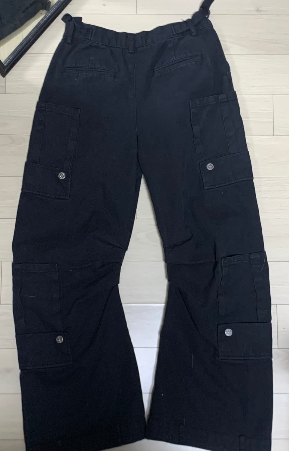 써저리 리버스 4 포켓 카고 팬츠 블랙 s 상품이미지3
