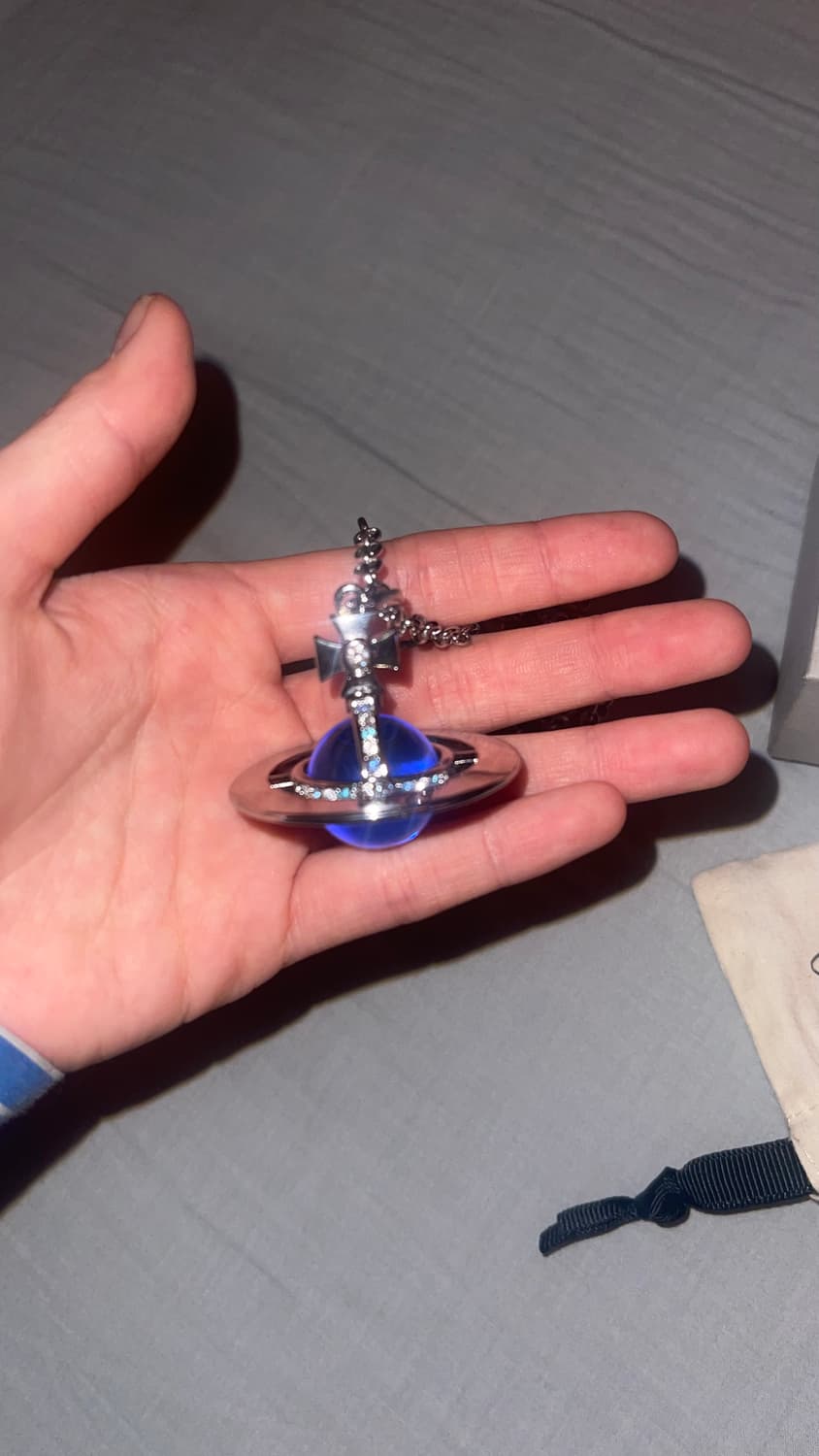 비비안웨스트우드 ORB블루 목걸이 상품이미지4