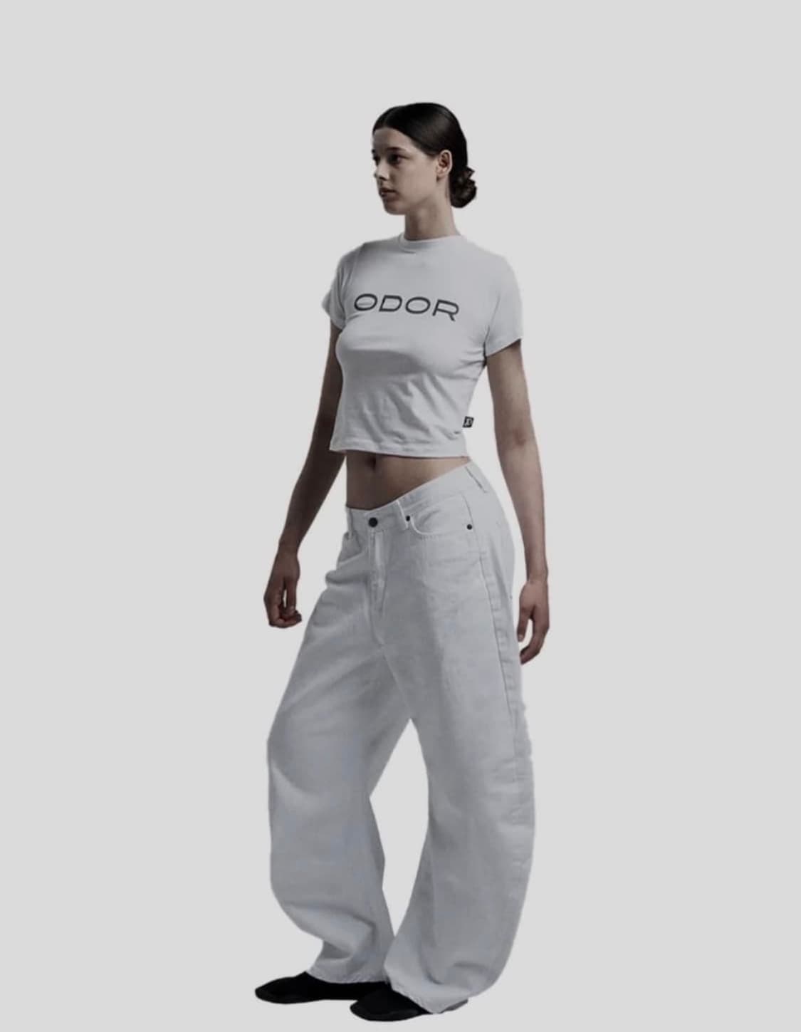 오도어(odor) noir white pants 상품이미지1