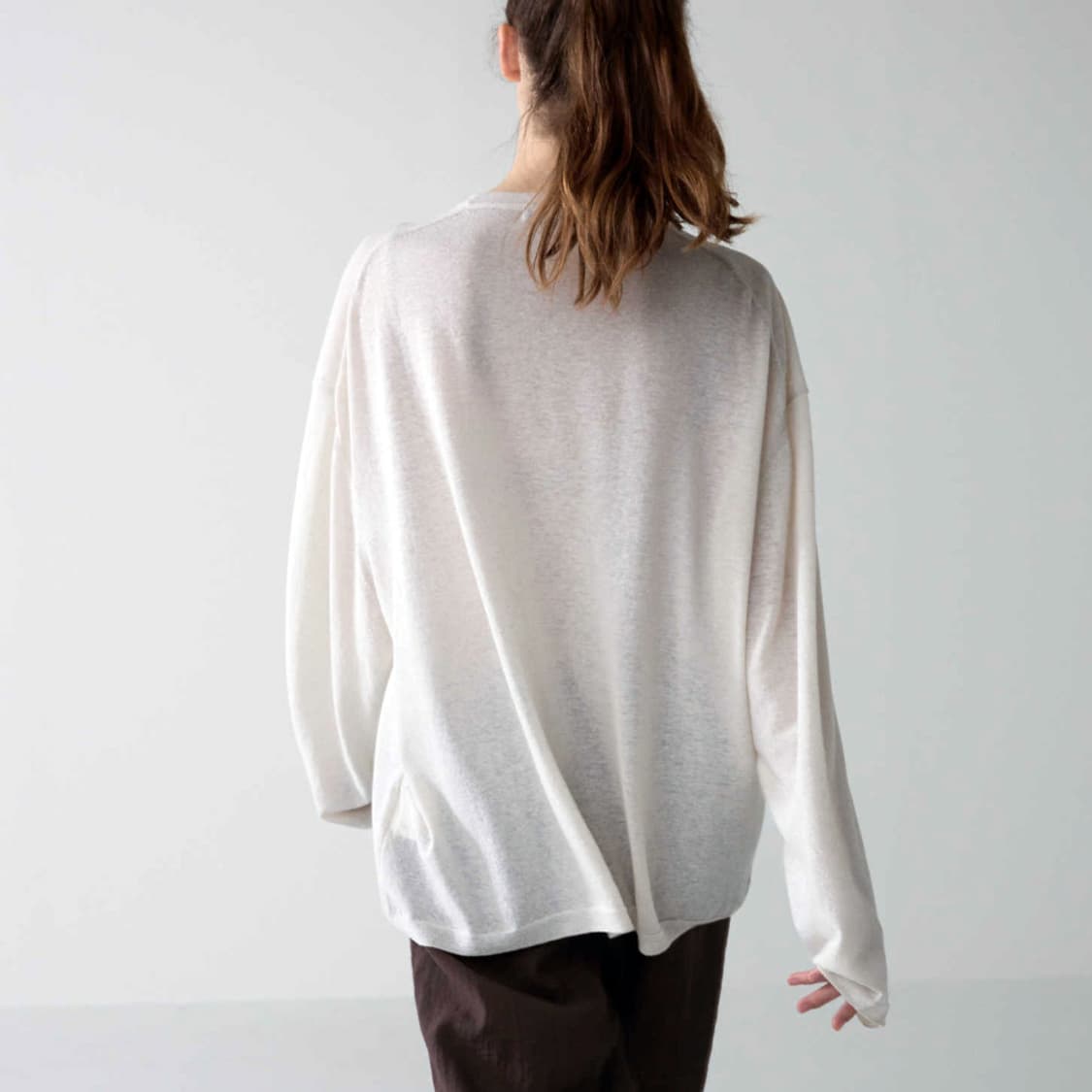 파사드패턴(FACADE PATTERN) 보이핏 린넨니트 프리사이즈 새상품 상품이미지4