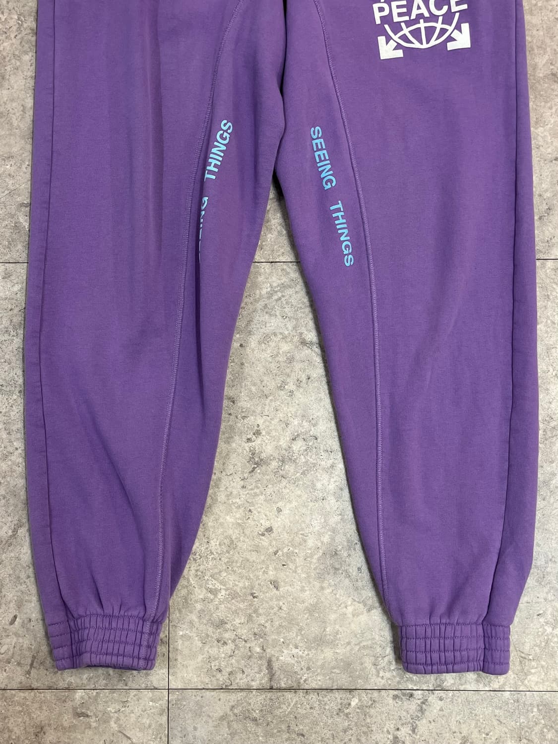오프화이트 기모 조거 팬츠 퍼플 S #csz2635 상품이미지7