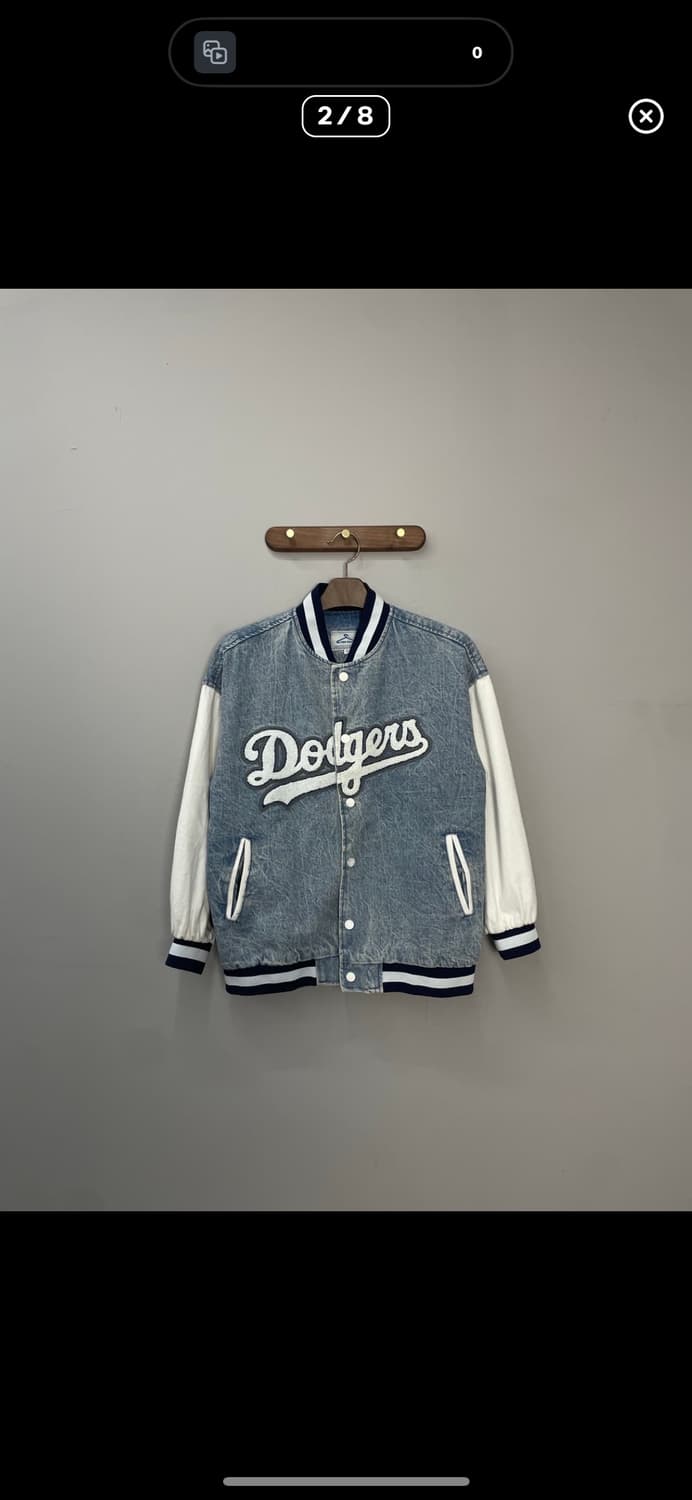 LA 다저스 데님 바시티 자켓 A2836 상품이미지2
