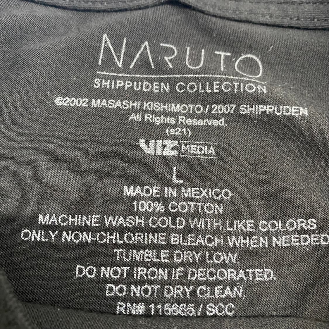 나루토 사스케 오피셜 애니메이션 티셔츠 상품이미지3