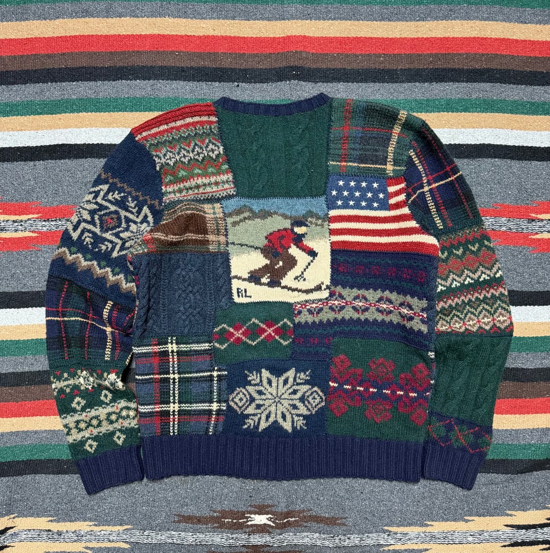 90‘s polo Ralph Lauren hand knit ski 상품이미지4