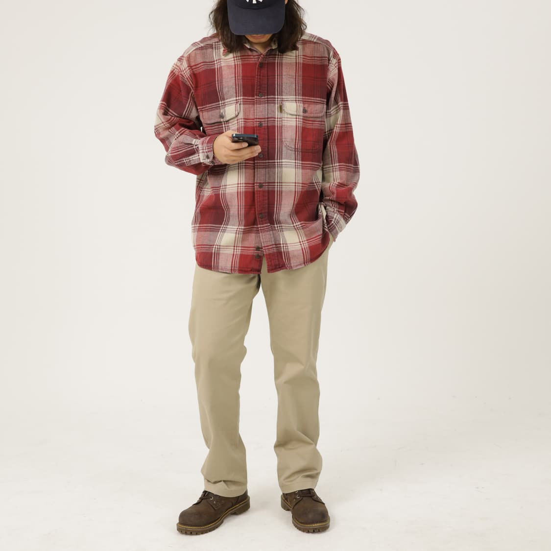 90s 에디바우어 레전드 코튼 플란넬 셔츠 상품이미지8