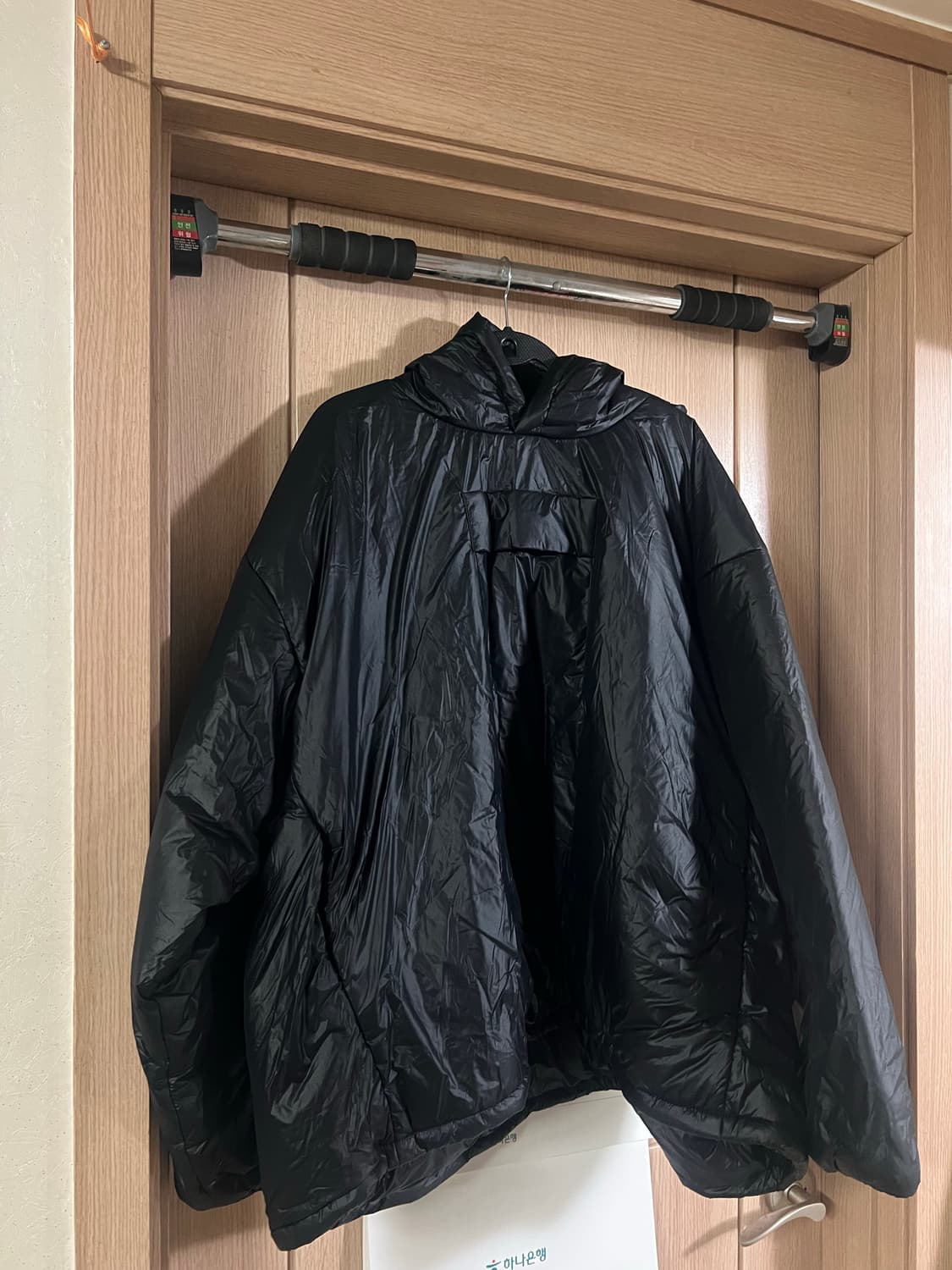 이지갭 yzy gap 발렌시아가 패티드후디 퍼퍼 파카 블랙 L  상품이미지1