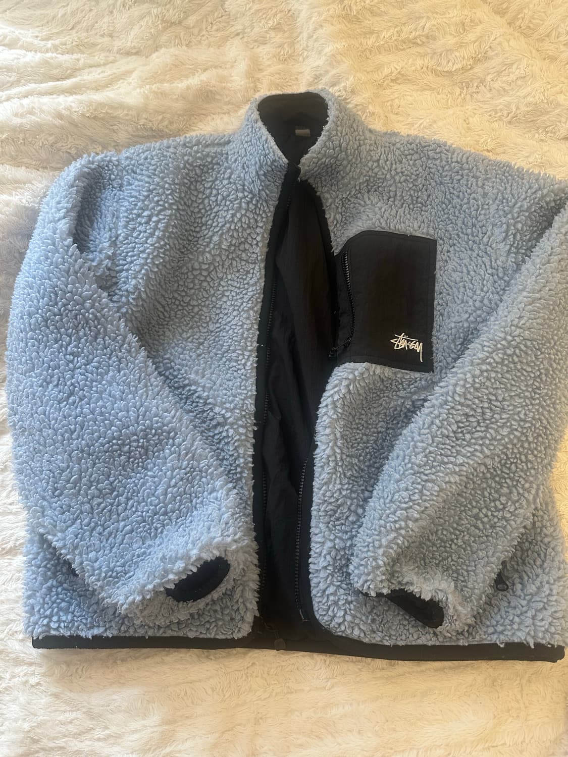 네고 가능 스투시 쉐르파 리버시블 재킷 M 상품이미지1